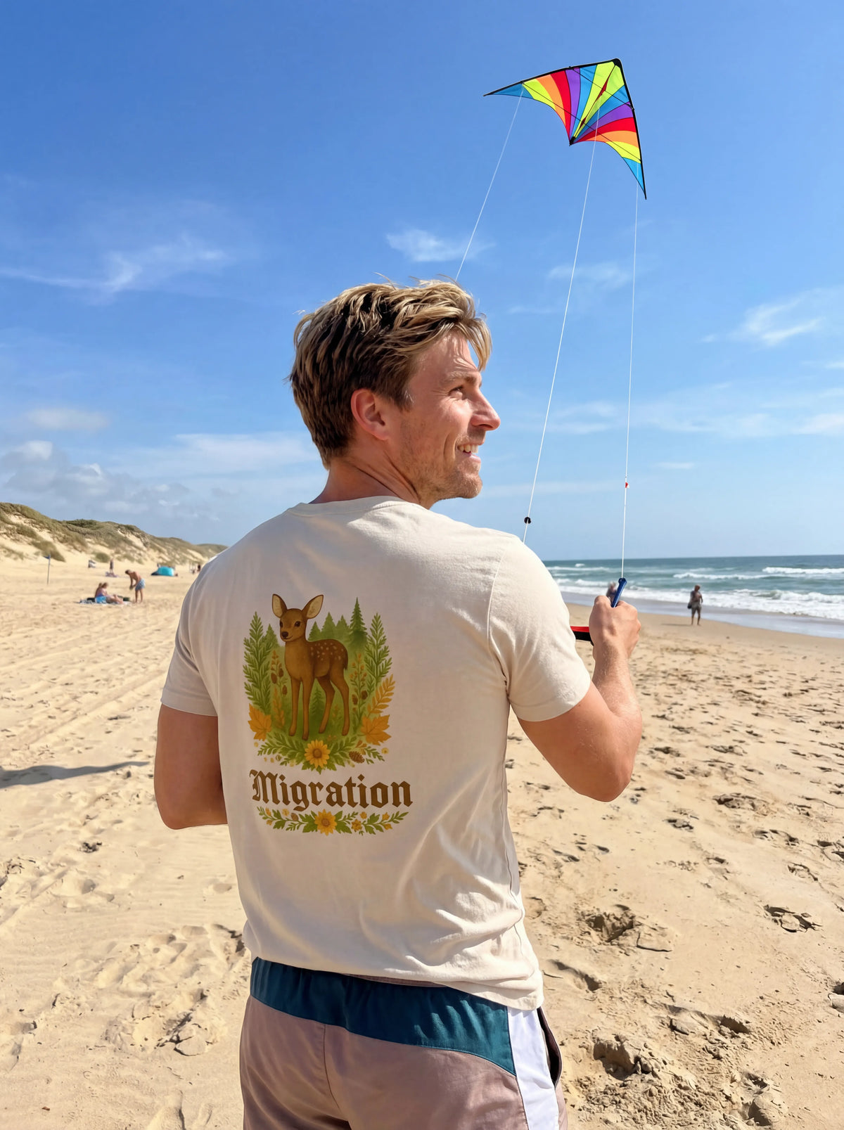 Binnerwear - Rehmigration hell Backprint - Unisex T-Shirt