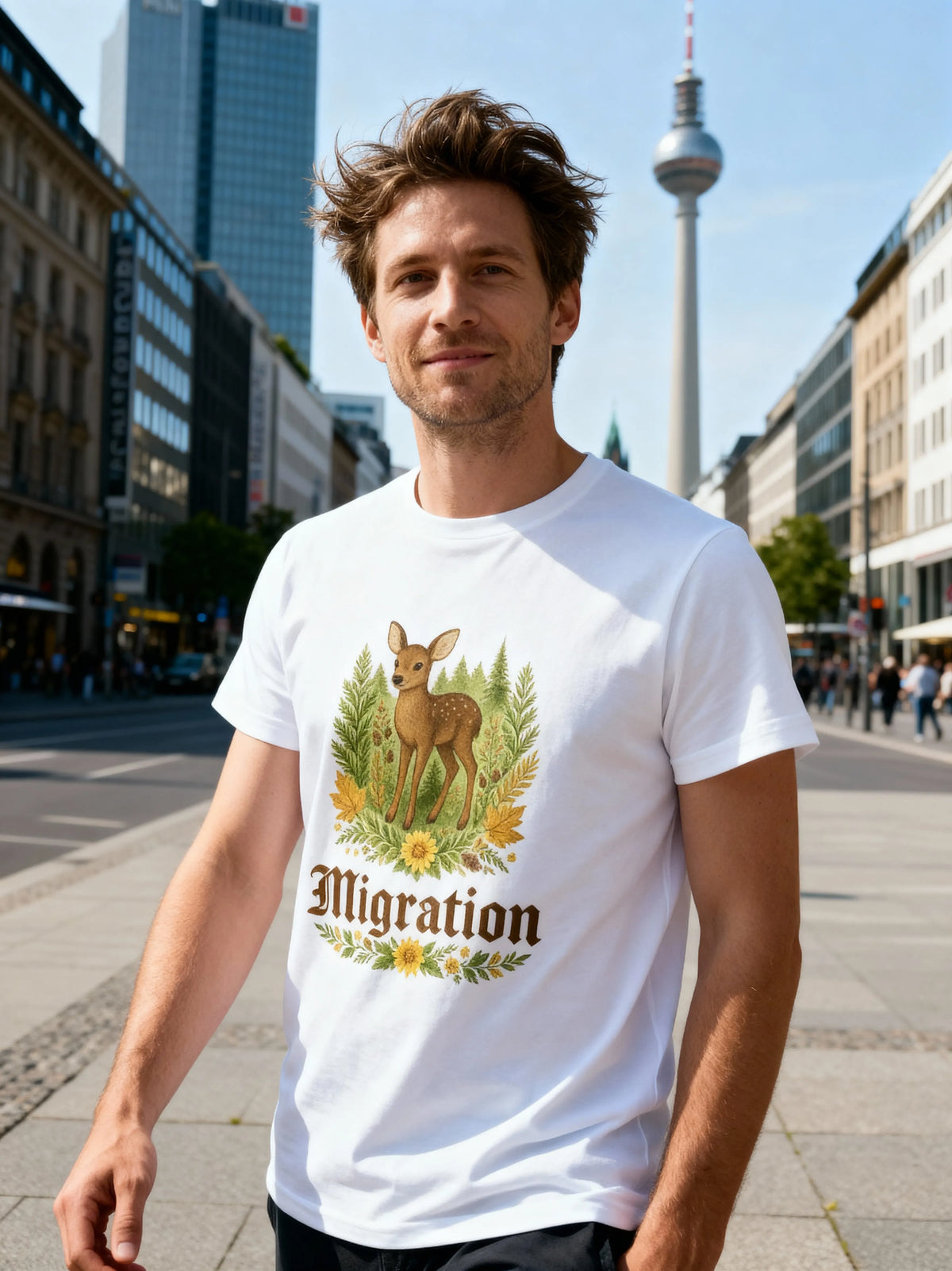 Rehmigration hell - Unisex T-Shirt