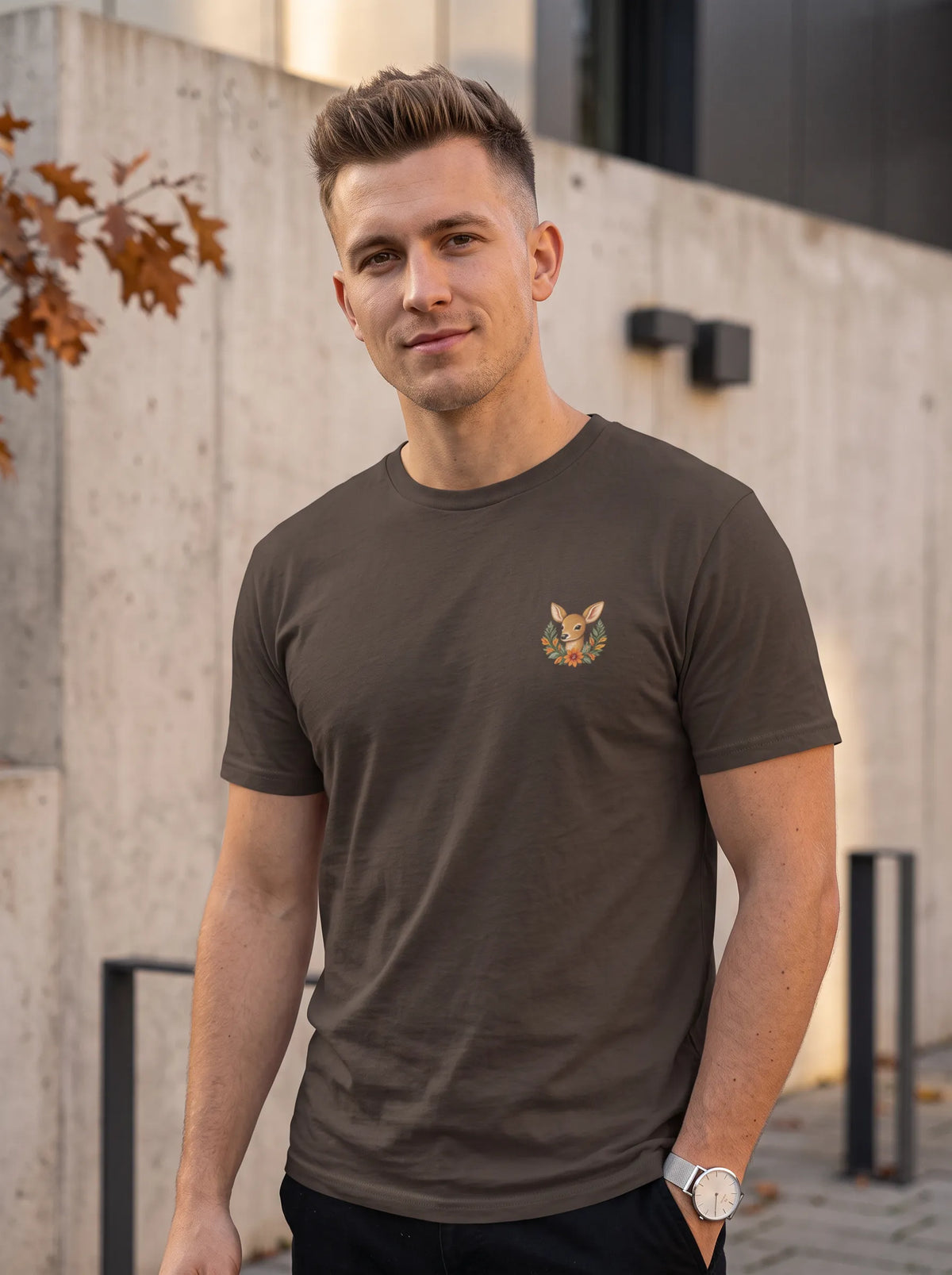 Rehmigration Herbstedition Brustdruck - Unisex T-Shirt