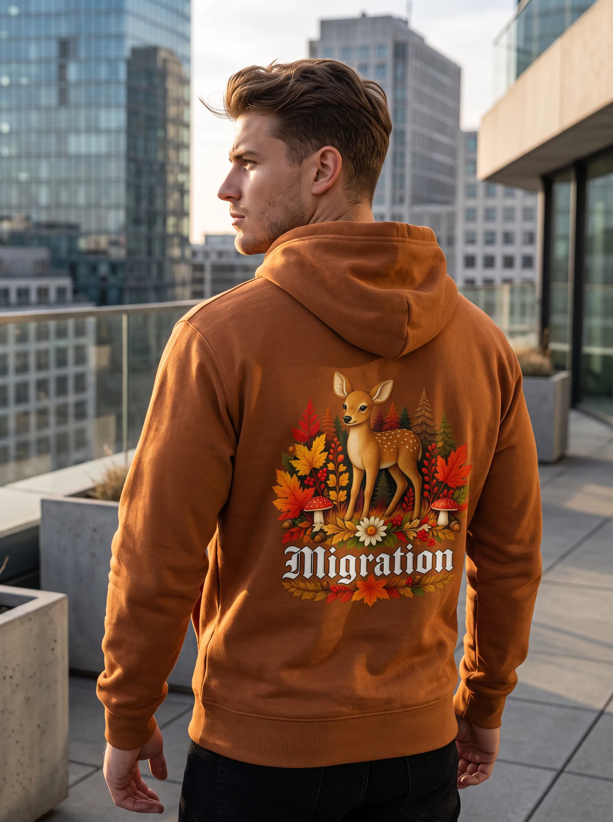 Rehmigration Herbstedition Hoodie Backprint