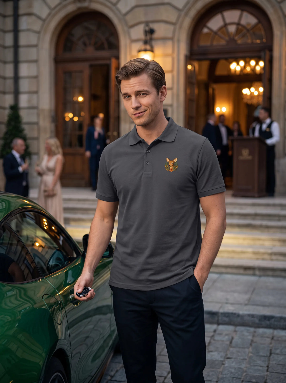 Rehmigration Herbstedition Brustdruck - Poloshirt
