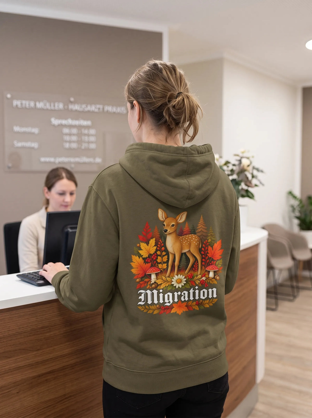 Rehmigration Herbstedition Hoodie Backprint