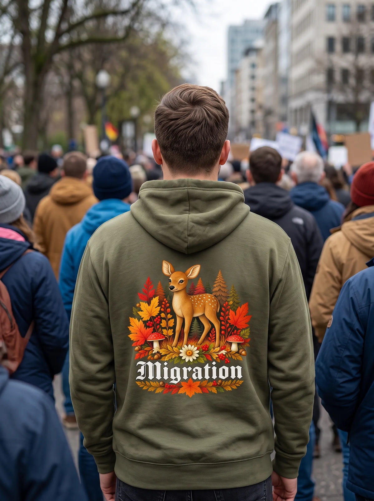 Rehmigration Herbstedition Hoodie Backprint