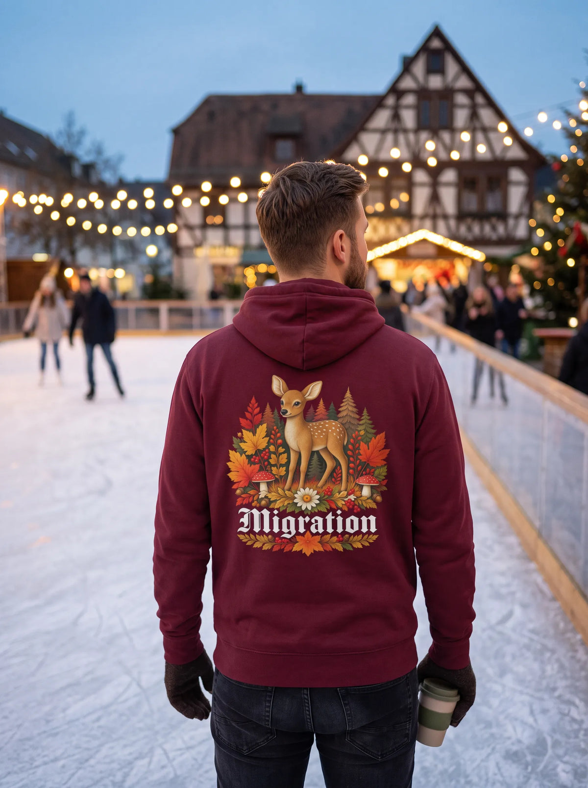 Rehmigration Herbstedition Hoodie Backprint