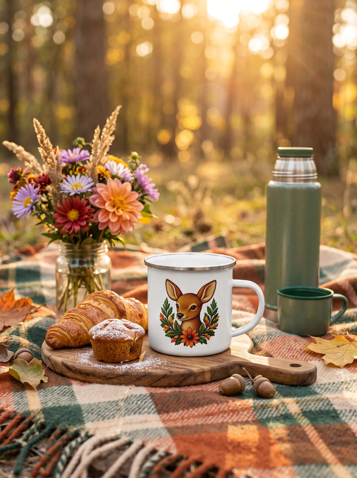 Rehmigration Herbstedition 2 - Emailletasse